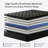 12" Medium Firm Pillow Top Cooling Gel Hybrid Mattress With Certipur-us Certified Foam-483844462-483844496
