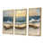 Toile avec cadre flottant or