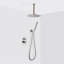 Metro 2-Way Pressure Balance Trim Complete Shower Set - Ceiling Mount - 12" Brass-318783103