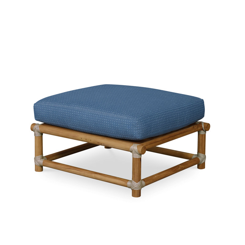 Carrier And Company Outdoor Outdoor Teak Ottoman, Sand 51900L21