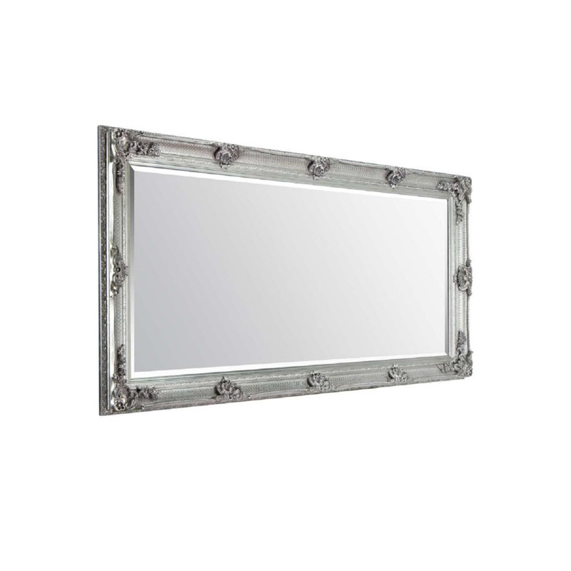 Fraire Wood Mirror, Silver