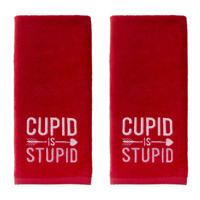 Cupid is Stupid Hand Towel