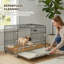 Cage pliable pour chien sur roulettes, cage pour chien en métal 30 pouces-933920493