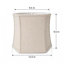 Abat-jour cloche en tissu texturé H-Linen de 9,5 po, entièrement assemblé pour lampes de 22 à 26 po.-134292105