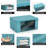 3-Pack Foldable Storage Bags with Clear Windows & Handles, Large Closet Organizers for Clothes, Blankets, Bedding, Space-Saving Blue Fabric Bins-1927594949