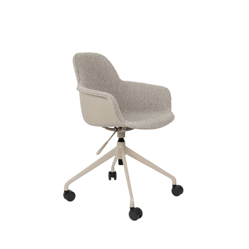 Albert Swivel Task Chair, Brown, Taupe