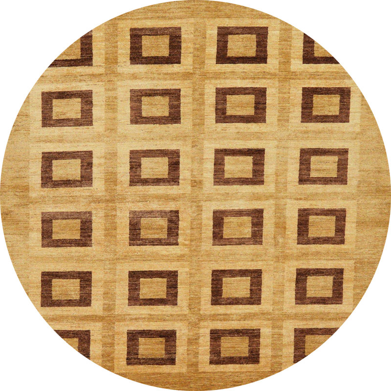 Abstract Indoor Rug, Round 7'