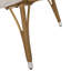 Chaise d'extérieur en osier avec coussin, beige, brun clair