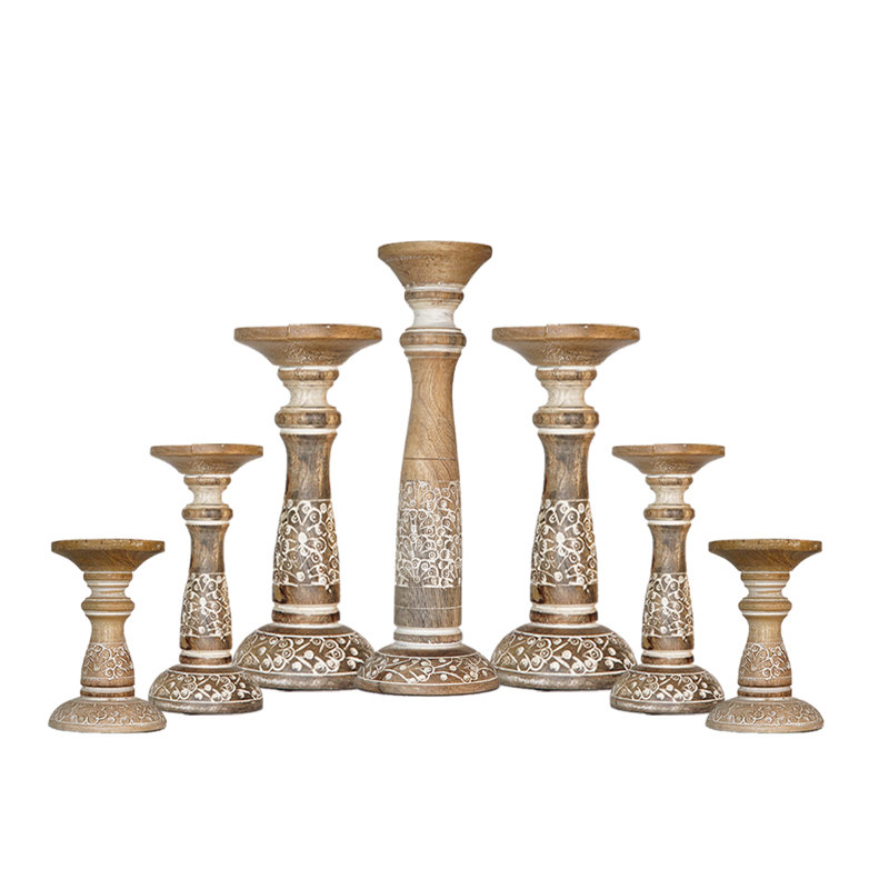 Pilier en bois 15 po, Crépuscule antique_2, 7, 15,12,9,6,9,12,15 Inch