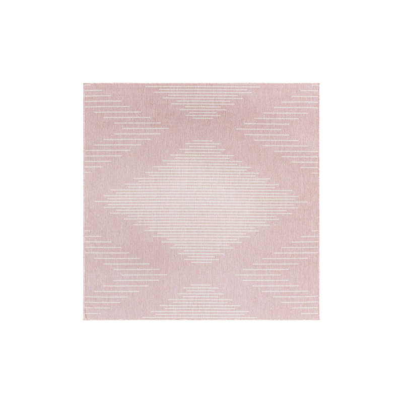 Striped Indoor / Outdoor Rug, Rectangle 5'3" x 8'