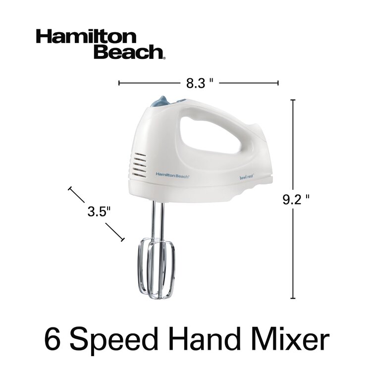 Hamilton Beach 6 Speed Hand Mixer w/ 7 Attachments and Case