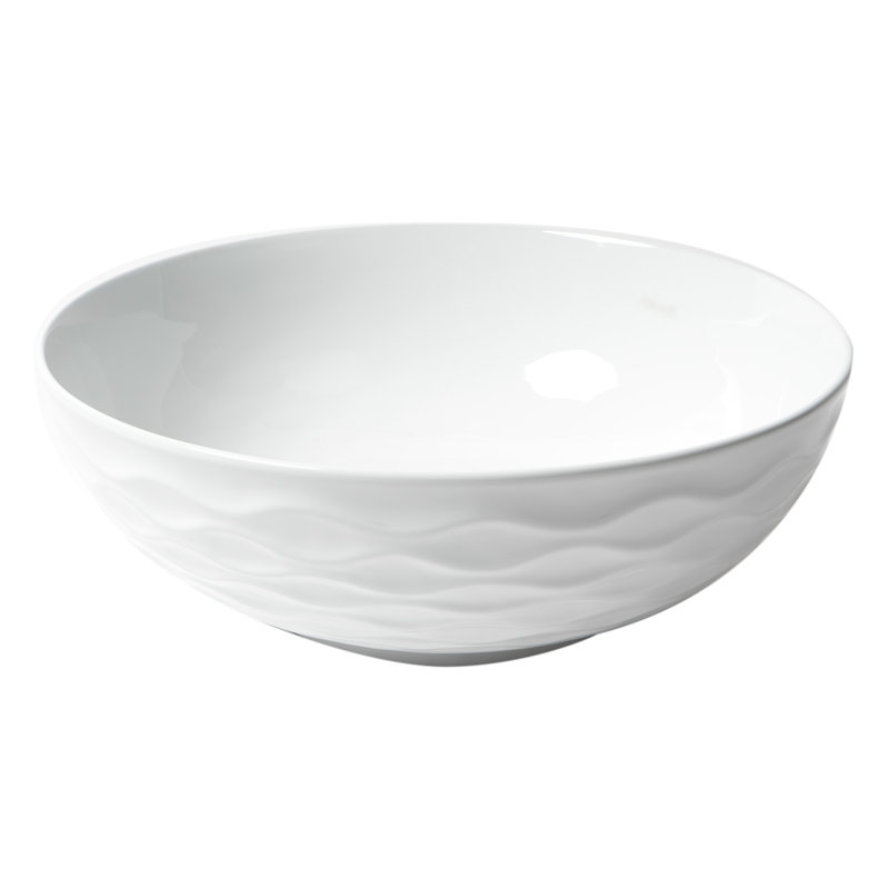 Alfi Brand Circular Bathroom Sink, White