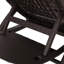 Chaise longue en brun foncé - Matériau en polypropylène, texture 3D - Look, intempéries - pour patio et cour arrière, détails fabriqués à la main, construction en résine à assembler requise, patio, nécessaire