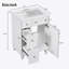 Armoire de meuble-lavabo 24 po avec lavabo en céramique, 2 tiroirs, 1 porte-1010535046