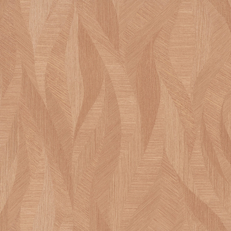 Evelina 10.05m x 70cm Textured Matte Finish Wallpaper Roll, Orange