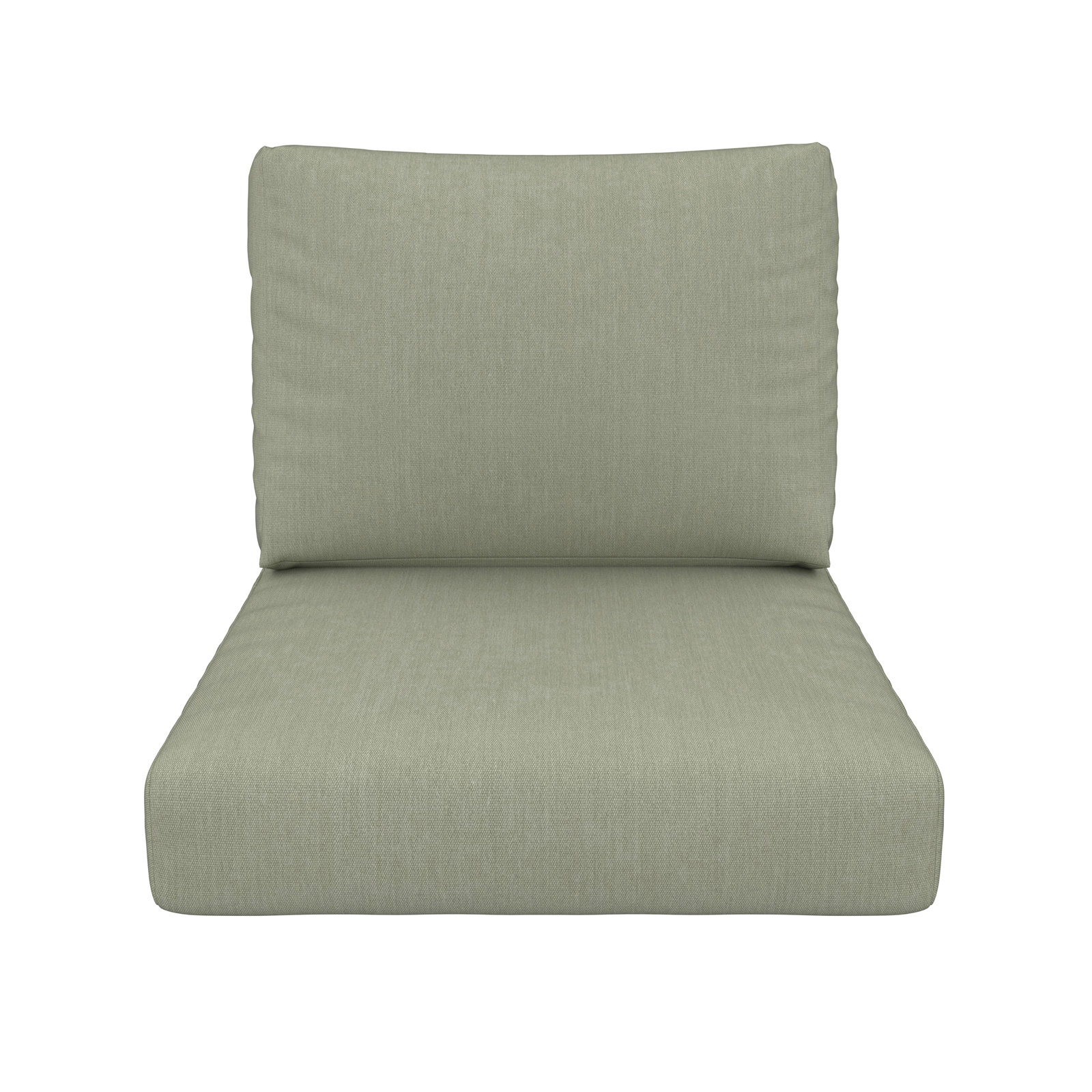 Amala Outdoor Sunbrella® Seat/Back Cushion, Sunbrella® Canvas Seasalt, 25" W x 25.5" D