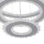 3 - Light Natural LED Dome Pendant