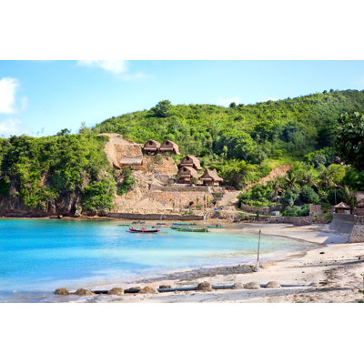 Bangah Fishing Village With Traditiona Lombok Houses, Indonesia by Master2 - Wrapped Canvas Print