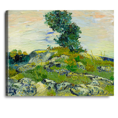 The Rocks by Vincent Van Gogh. The World Classic Art Reproductions, Giclee Canvas Prints Wall Art for Home Decor