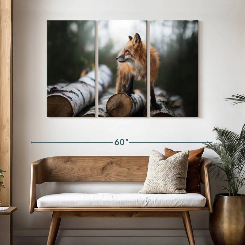 Brampt Handsome Fox, 32" H x 50" W