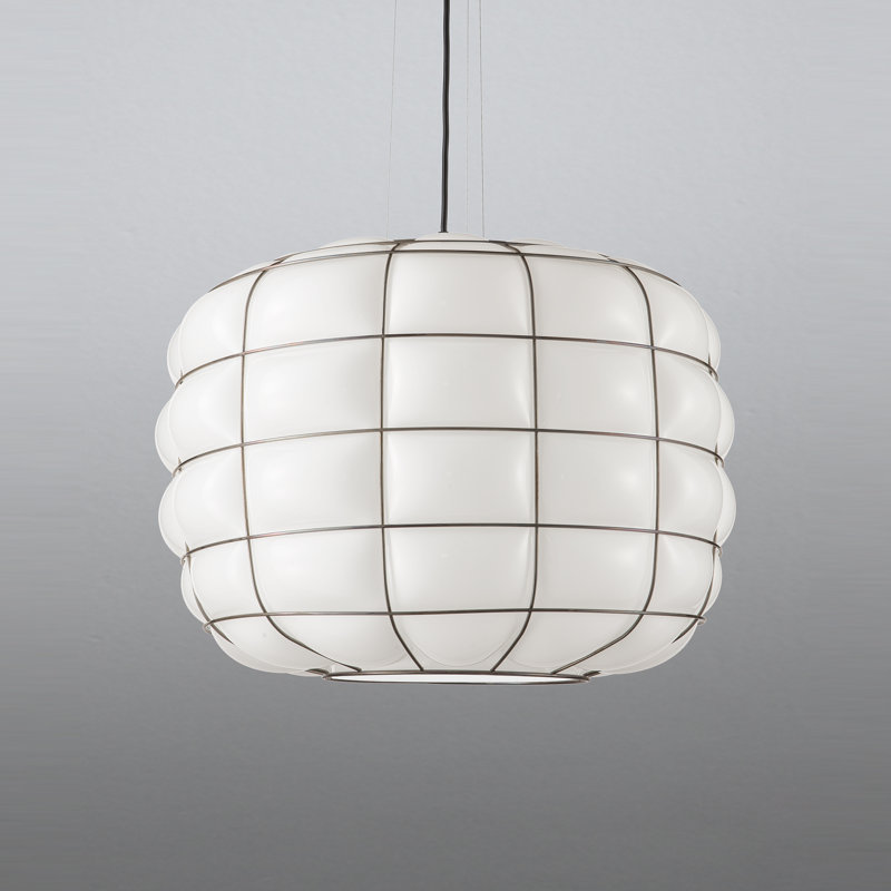 Terra 1 - Light Dark Steel Lantern Pendant