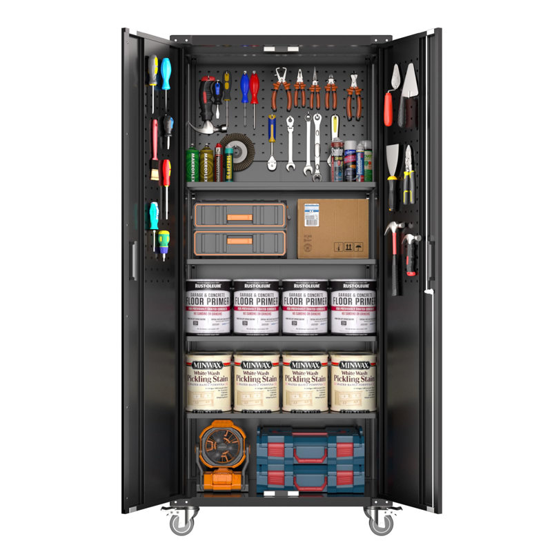 Metal Single Storage Cabinet ( 182cm H x 80cm W x 42cm D)