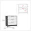 Commode 3 tiroirs Kaia, plateau supérieur-129307401