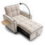 Canapé-lit convertible avec support pour téléphone et table d'appoint