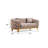 Modern Sofavanessa Loveseat Taupe