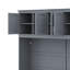 Grand lit escamotable avec armoires supérieures-992305068