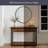 Sturminster 43" Wide Rustic Industrial Solid Wood Metal Frame Console Table With Storage