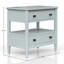 Table de chevet ouverte avec 2 tiroirs-1315977748