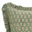 Housse de coussin à imprimé à la main Fabivine, imprimé floral en lin, taille Tulsi Buti - 16 x 16 po-106744402-106744401