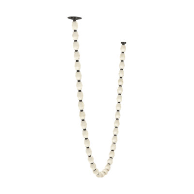 Sean Lavin Collier 240 Chandelier in Bronze with Alabaster shade