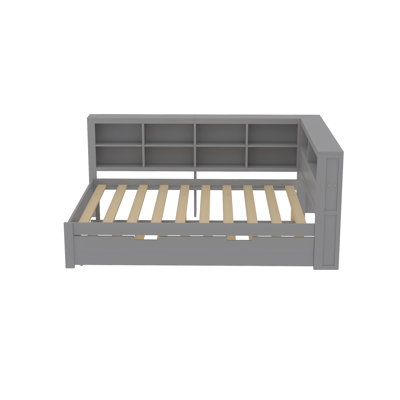 Castaneda Upholstered Daybed with Trundle Bed