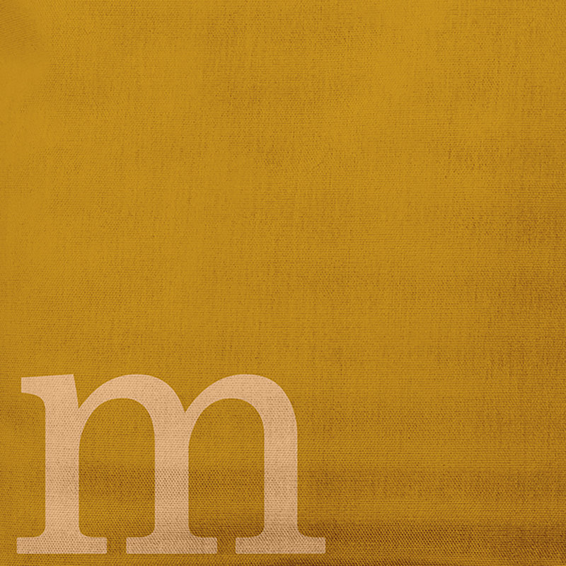 Coussin décoratif intérieur / extérieur Modern Monogram, Or automne