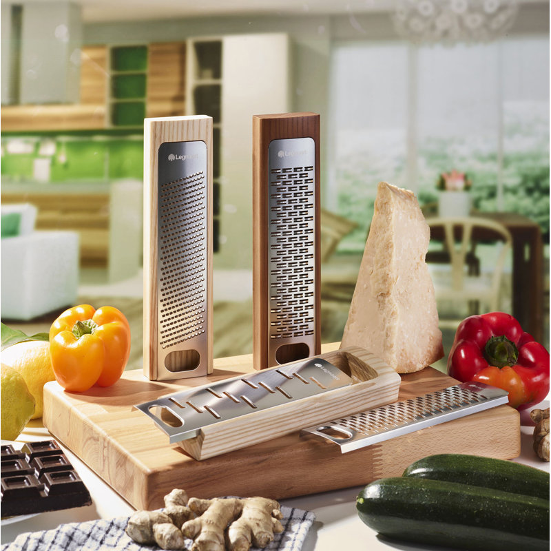 Râpe multi-fonctions en bois véritable Gratta, Beige