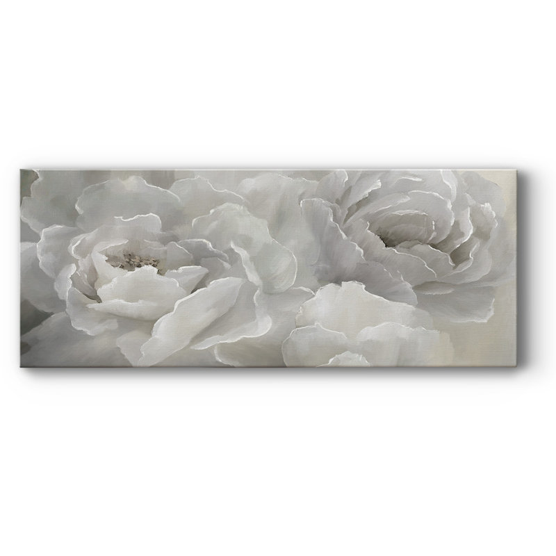 Doux pivoine - impression sur toile tendue, H 20 po x l 50 po x P 1,5 po