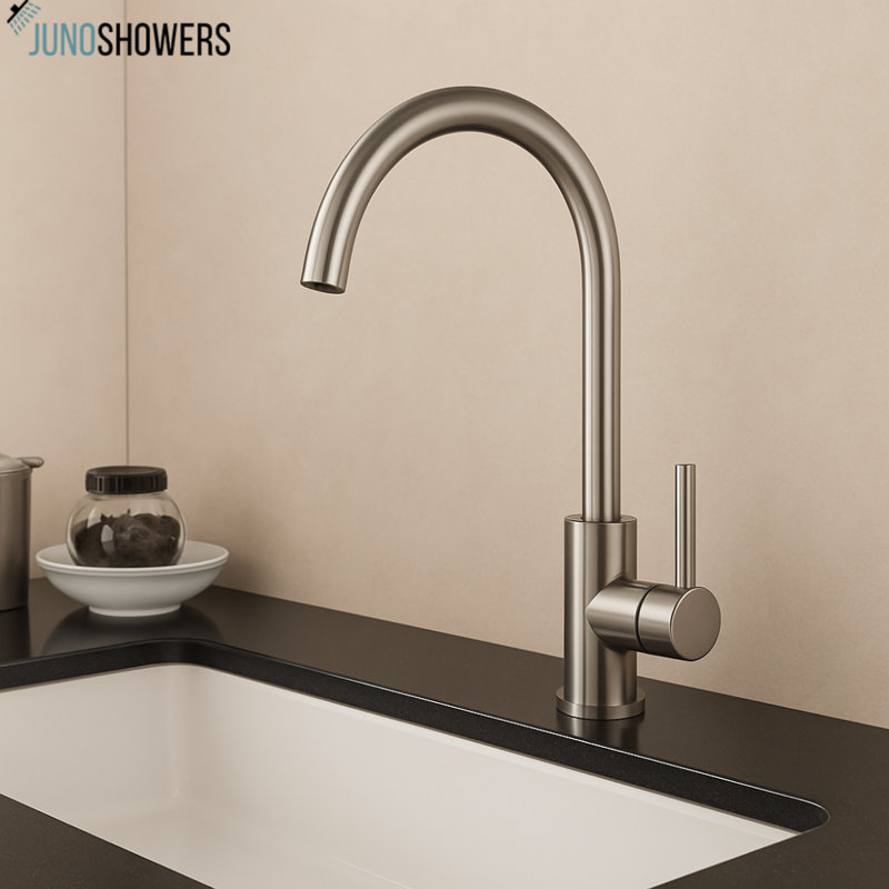 Robinet de lavabo de salle de bain moderne avec conception angulaire et débit d'économie d'eau