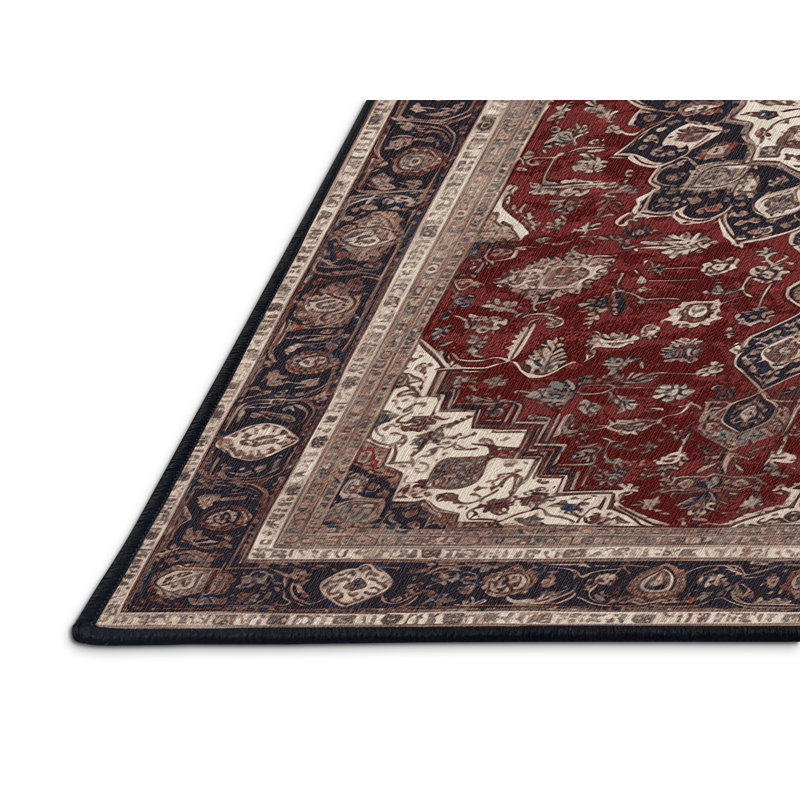 Tapis brun lavable à la machine, Rectangle 8 pi x 10 pi