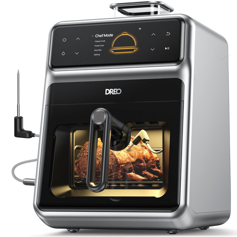 Dreo Chefmaker Combi Fryer, Smart Air Fryer Cooker With Cook Probe, Water Atomizer, 3 Professional Cooking Modes, 6 Qt