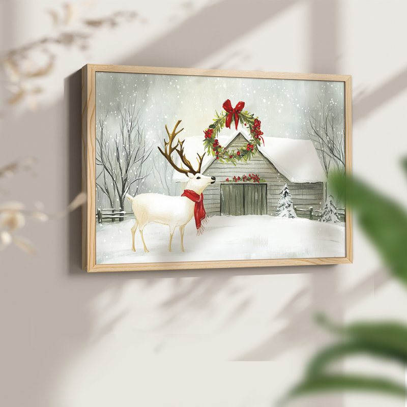 Chirstmas Art-CDL III - Reproduction encadrée - Restickable, H 8 po x l 10 po, Naturel