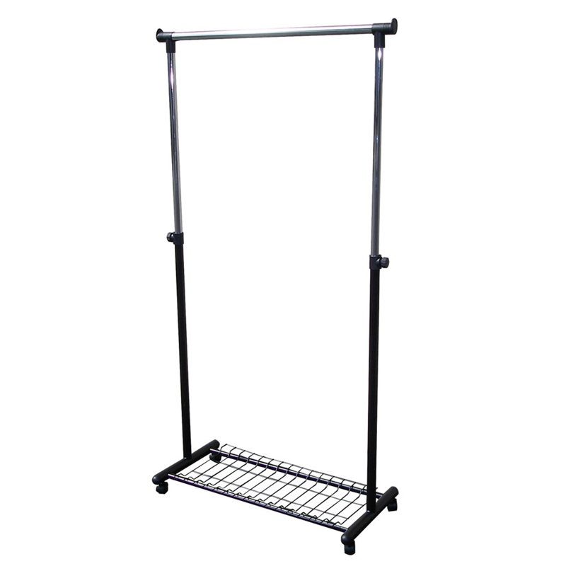 33'' Metal Rolling Industrial Pipe Clothing Rack