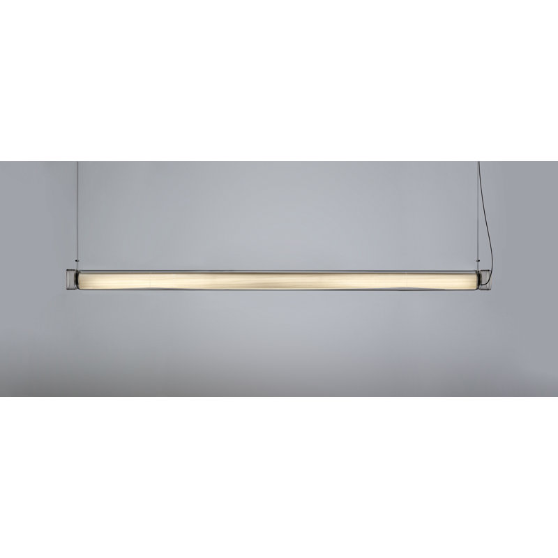 Luminaire suspendu horizontal à DEL Estela, Blanc