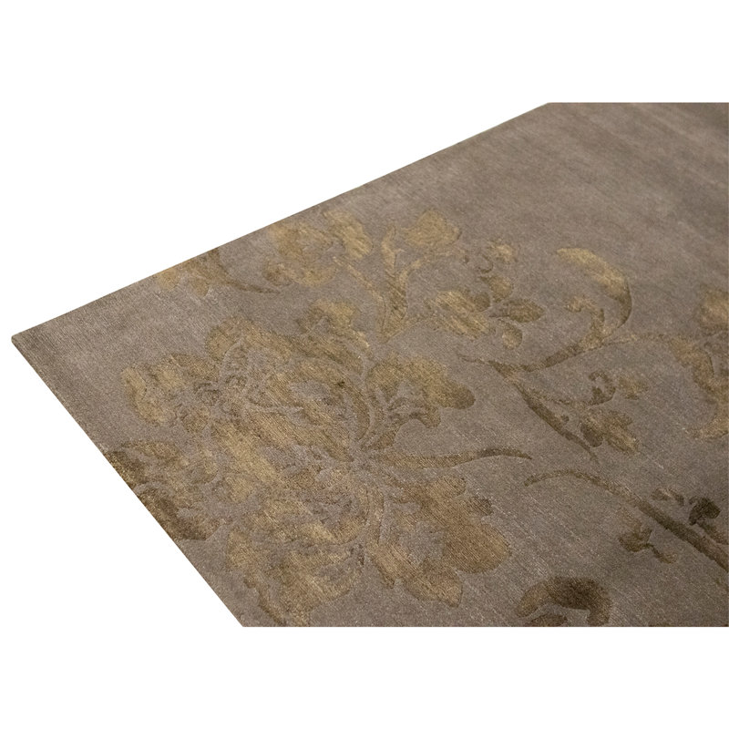 Hand Knotted Area Rug in Walnut