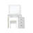 White Color Adjustable Dressing Table