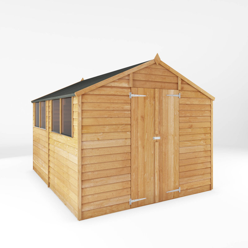 Mercia 10 x 8ft Overlap Apex Shed, No