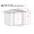 8x6 Classic Steel Storage Shed Eggshell