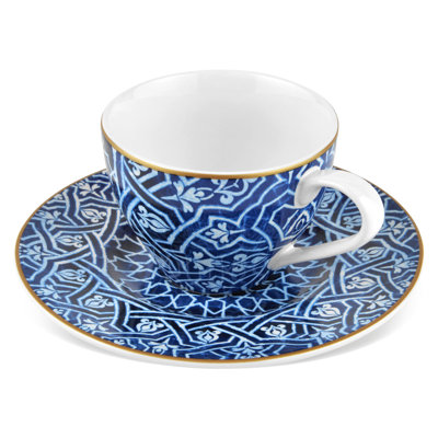 Houghtaling Porcelain Teacup and Saucer