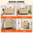 Commode 6 tiroirs en rotin, commode Boho, commode en rotin avec rangement spacieux, commode en rotin-106667689